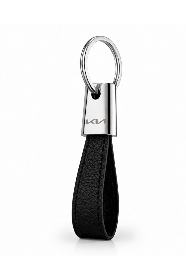 Luxury Kia Keychain Metal Leather – Premium Stylish Design 11 X 2 cm Double-Sided Logo Car Accessory