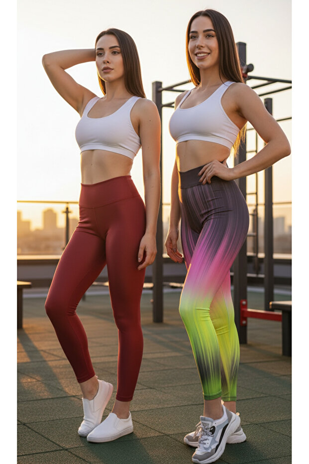 Women's 2-Piece High Waist Tummy Control Leggings Set