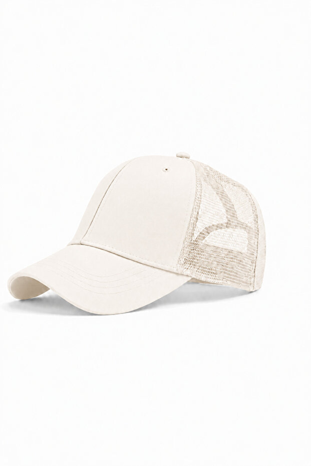 Summer Mesh Solid Color Adjustable Back Hat - 1