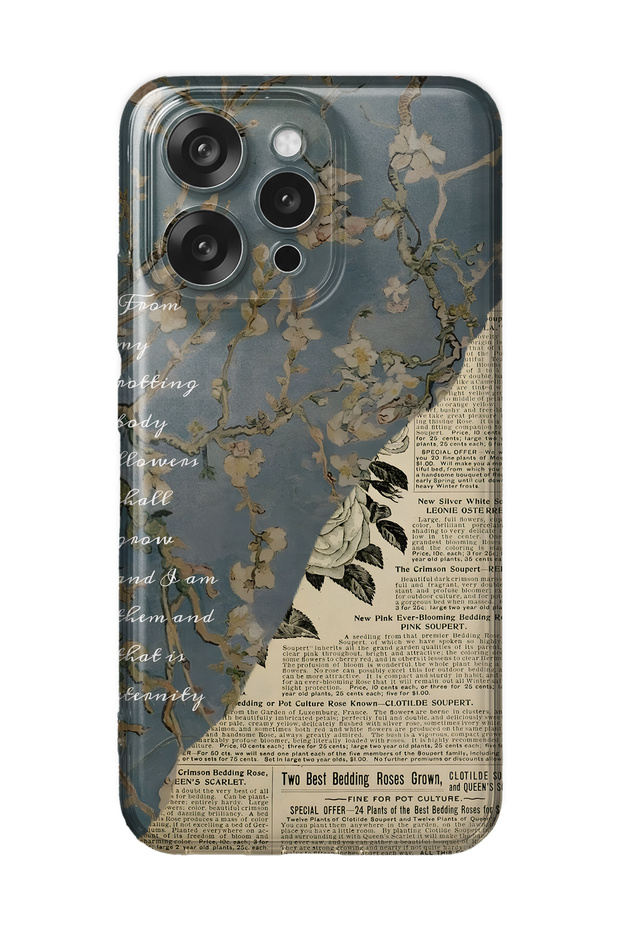 Oppo Reno 15 / 15F Compatible Vintage Newspaper Collage Pattern Transparent Phone Case