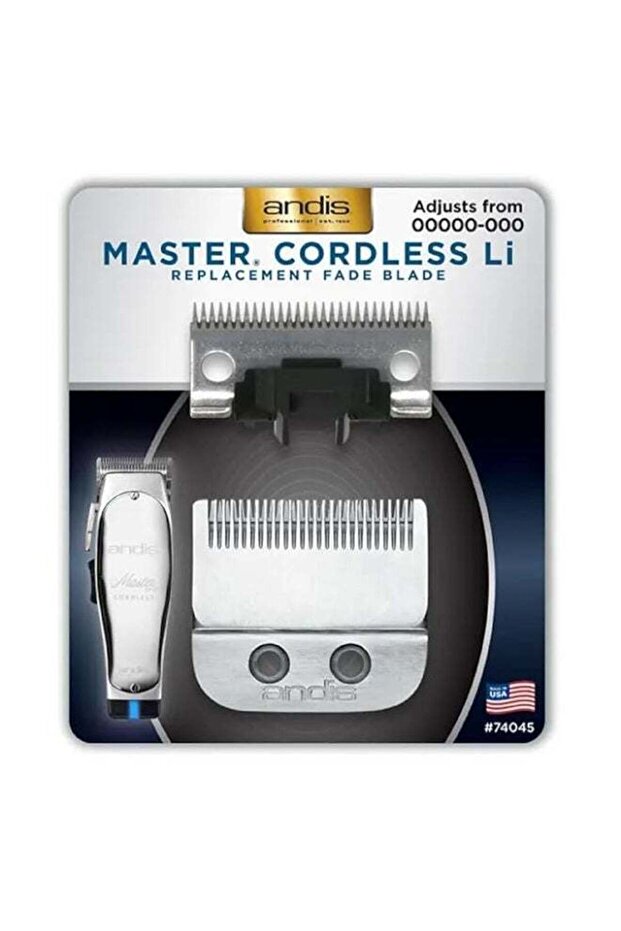 Master Cordless Li Replacement Fade Blade #74075, Carbon Steel Precision Fade Blade, 00000 to 000