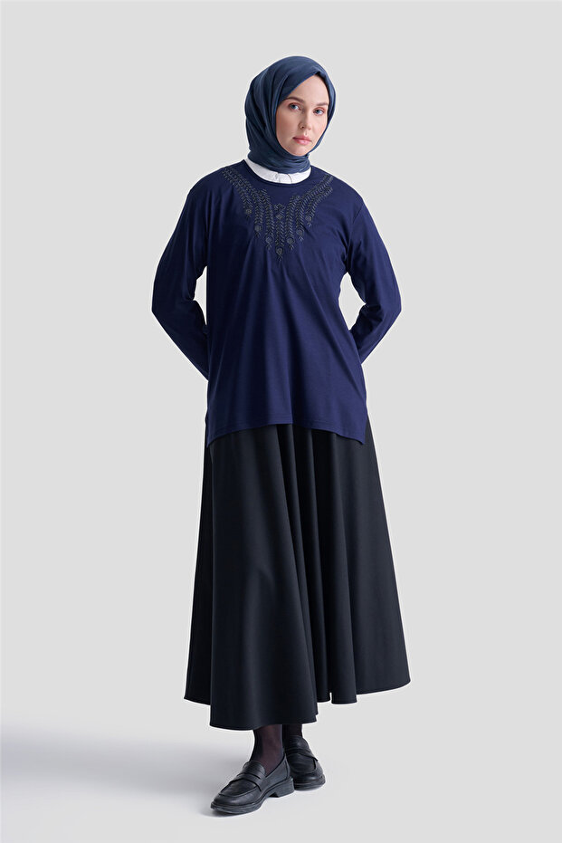 Combed Navy Blue - 1