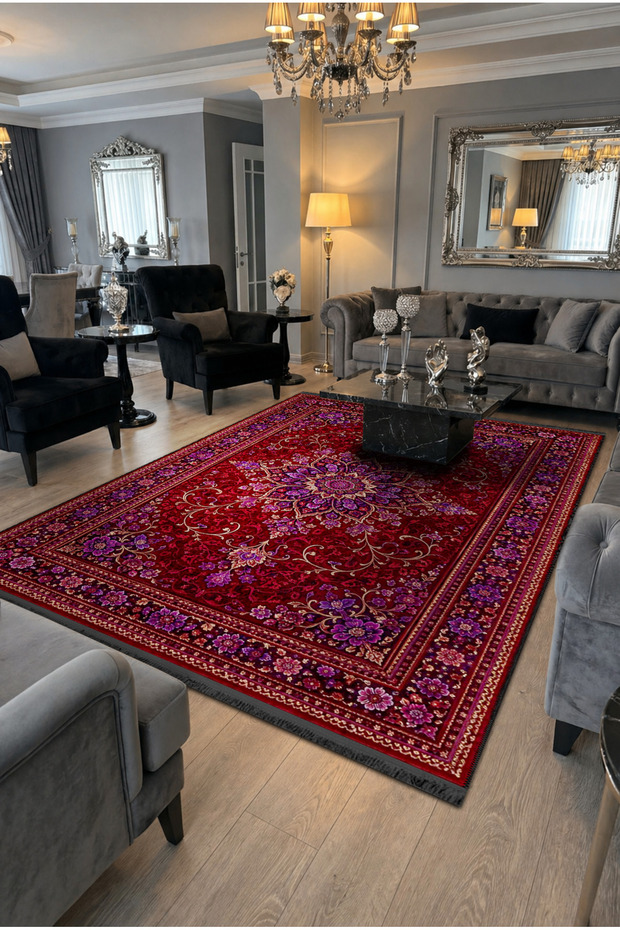Sdt Traditional Patterned Modern Woven Base Decorative Carpet Sdt1200
