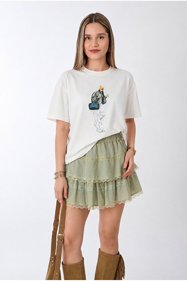 Açık Ekru Tshirt