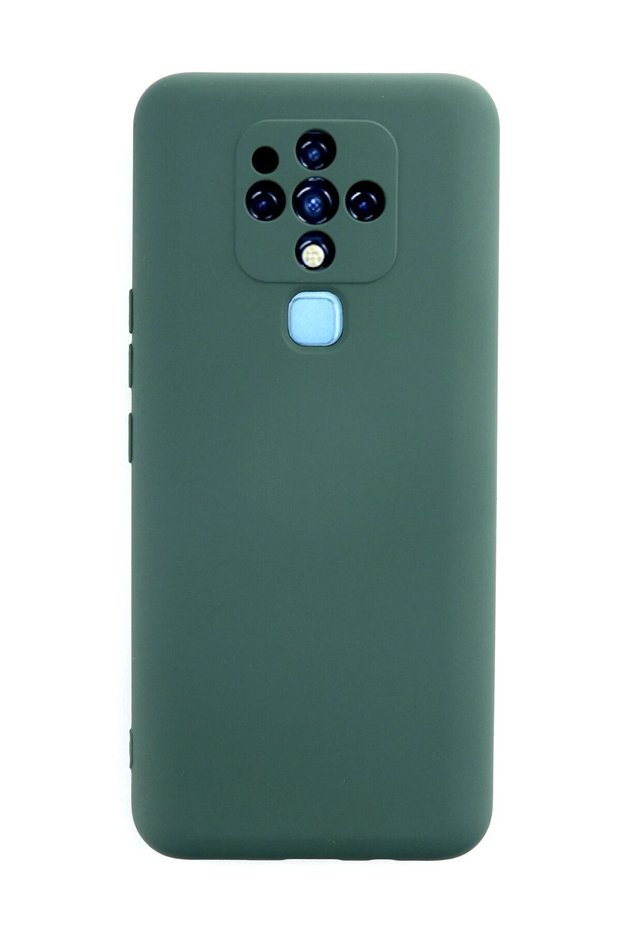 Ilkeshop New Tecno Camon 16 Case Nano Inside Velvet Silicone - (175555) Dark Green
