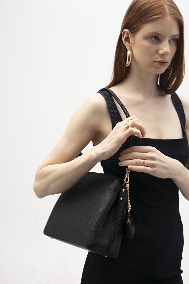 Sç Byn2493 Women's Shoulder Bag Black
