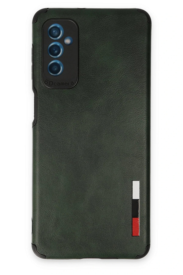 Shopilke Galaxy M52 5g Case Loop Leather Silicone (03058) - Green