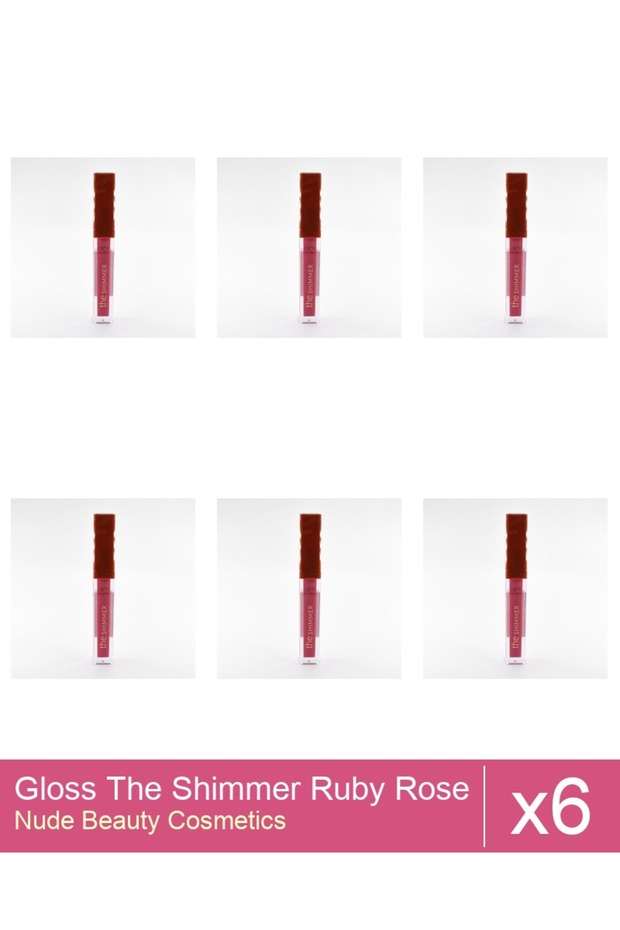 Set 6x Gloss The Shimmer Ruby Rose - 04 - 1