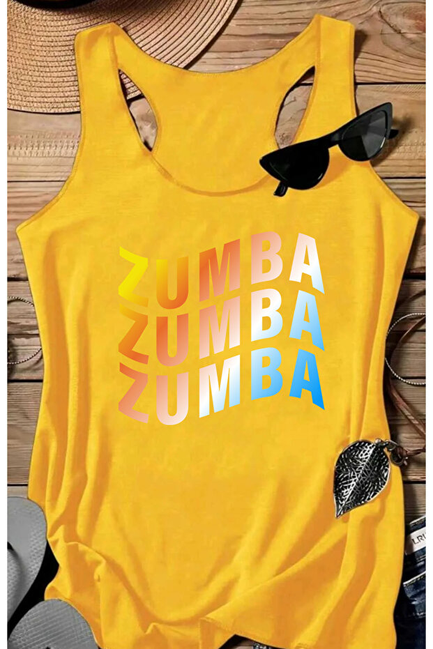 Zumba Printed Swimmer Athlete Women's Tshirt