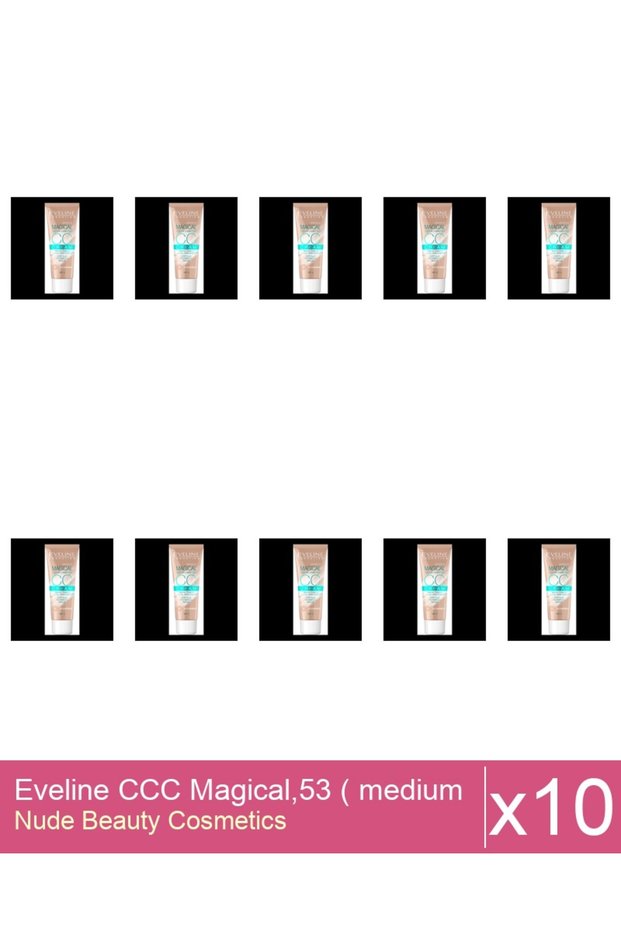 Set 10x Eveline CCC Magical,53 ( medium beige ) , 30 ml