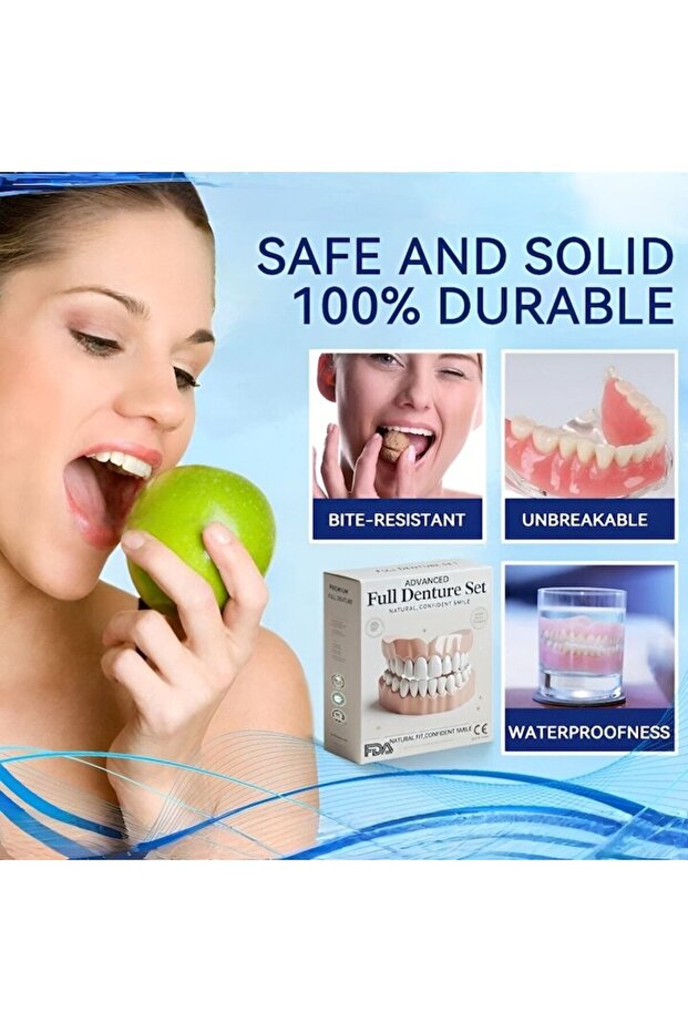 Silicone simulation denture, false teeth set - 2