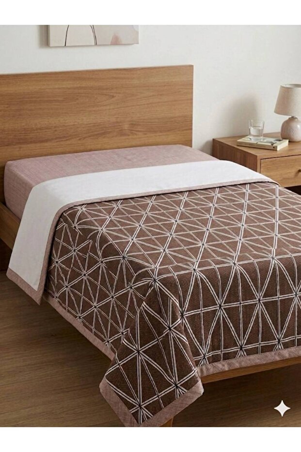 طباعة نمط النجمة المتعددة الأضلاع 150x240 سم. بيكيه فردي للشخص الواحد