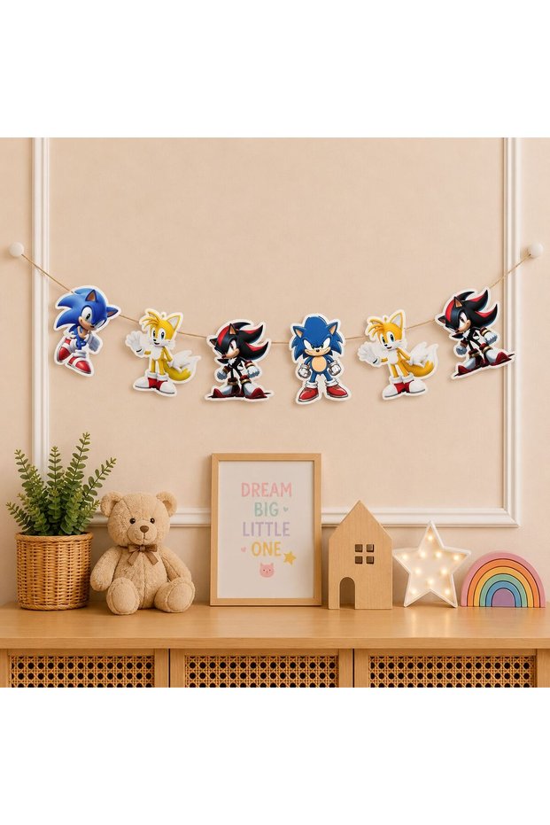 Sonic Dekoratif Banner