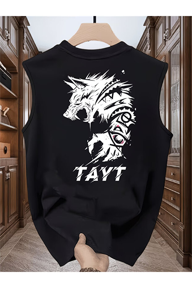 Men's oversized crew neck sleeveless t-shirt - longline