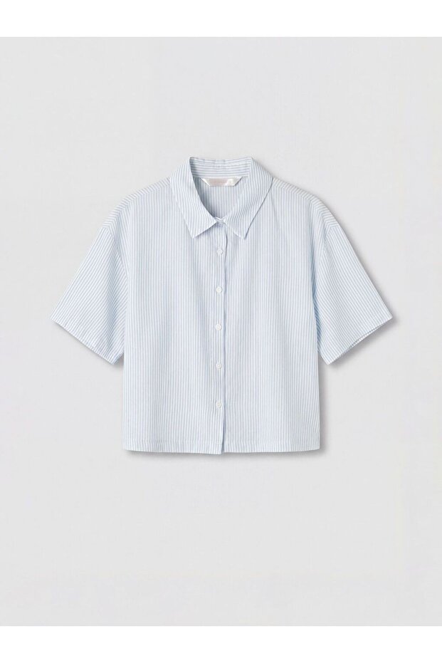 Lcw Dream Striped Women's Beach Shirt