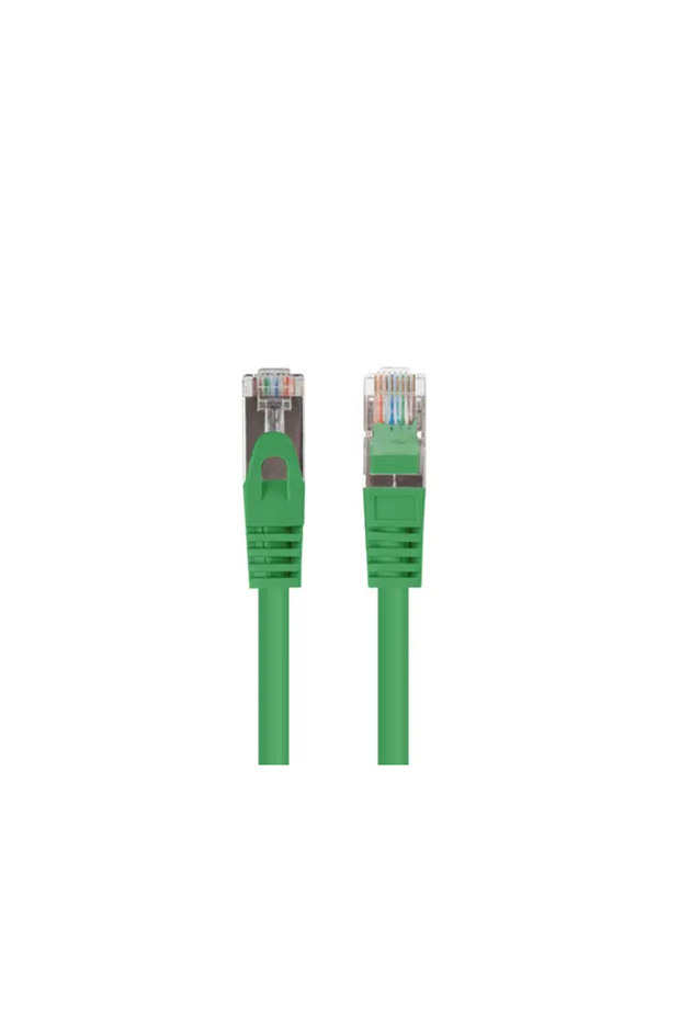 Cablu patch FTP cat.6 1m verde pachet de 10 - 2