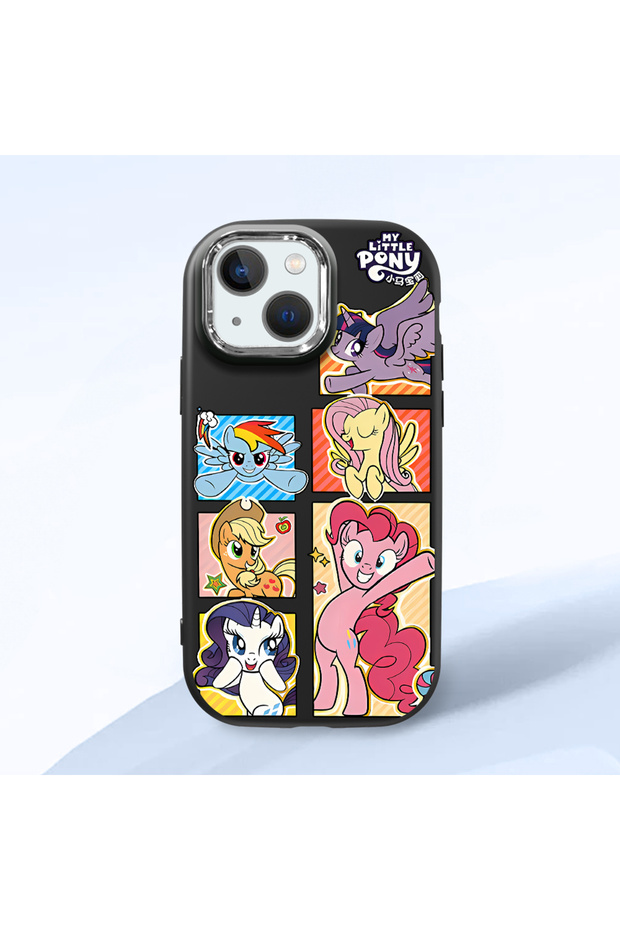 Black Silicone Case Compatible with iPhone 13 Mini with Shock-Absorbing Camera Protections