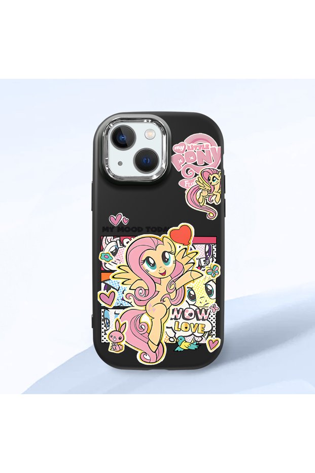 Black Silicone Case Compatible with iPhone 13 Mini with Shock-Absorbing Camera Protections