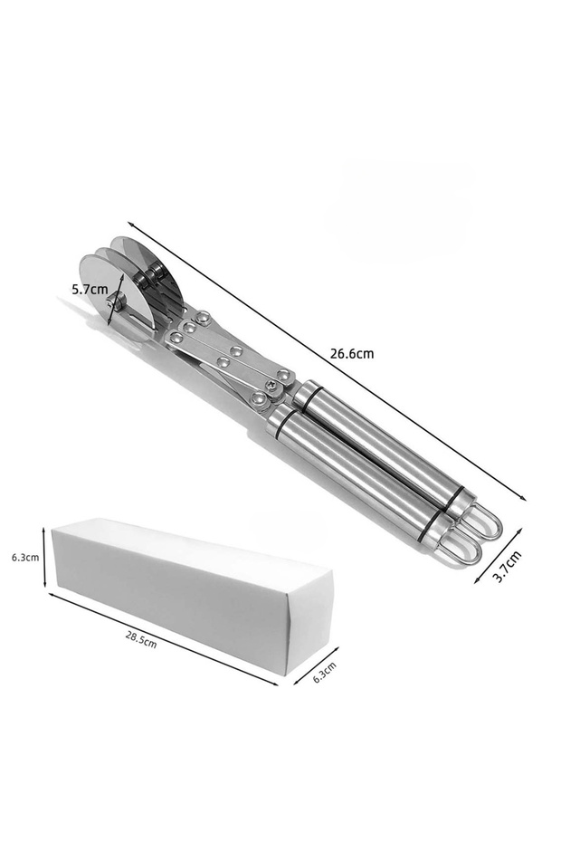 3 Wheels 3/5/7-Wheel Professional Pastry Cutter-Stainless Steel Pizza & Dough Tool, Multi-Use Kitche