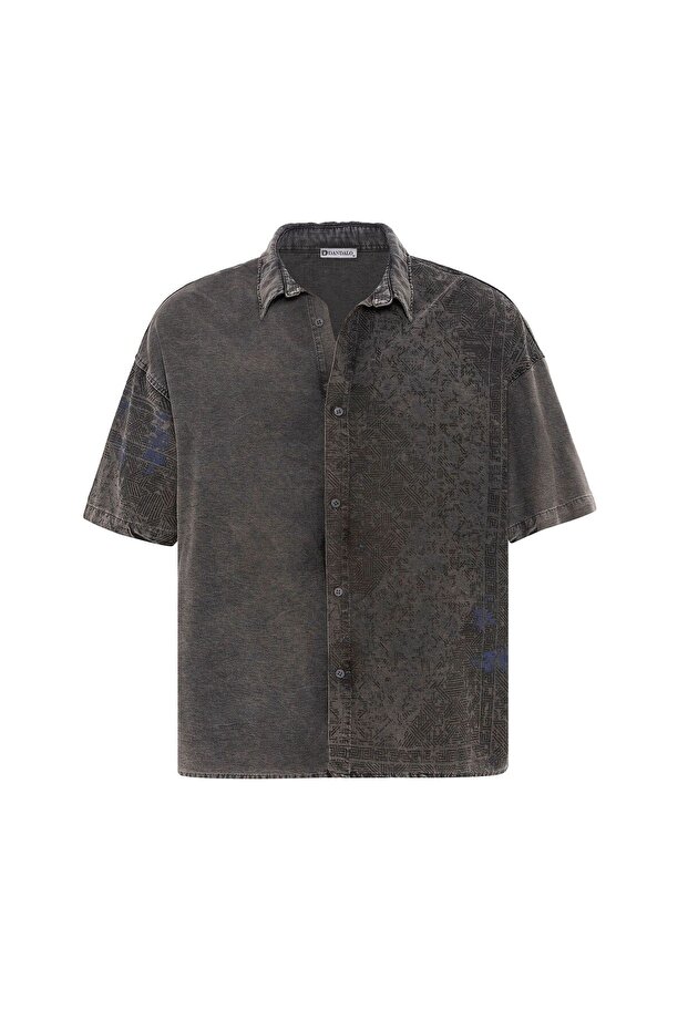 Washable Oversize Short Sleeve Tencel Shirt