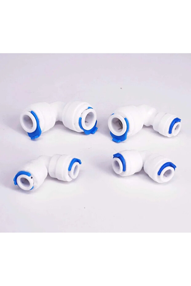 3/8" 5pcs Fit for 1/4" 3/8" OD Tube Elbow L Pushfit Equal Reducer Connector Fitting Aquarium Revers