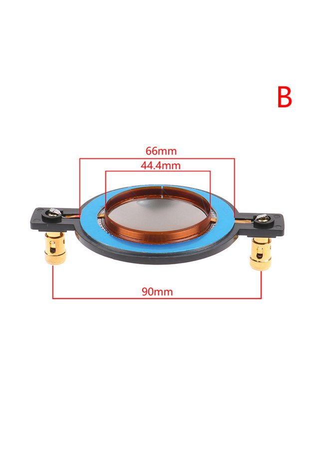 44.4mm (NEW)34.4 44.4 51.3 72.2 74.5 Tweeter Voice Coil Membrane Titanium Film Treble Speaker Repair