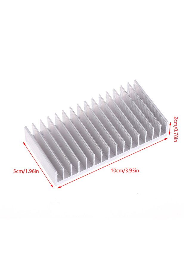 Silver 1Pc Aluminum Heatsink CPU Cooling Pad LED IC Chip Cooler Radiator Heat Sink Heating Heat Diss