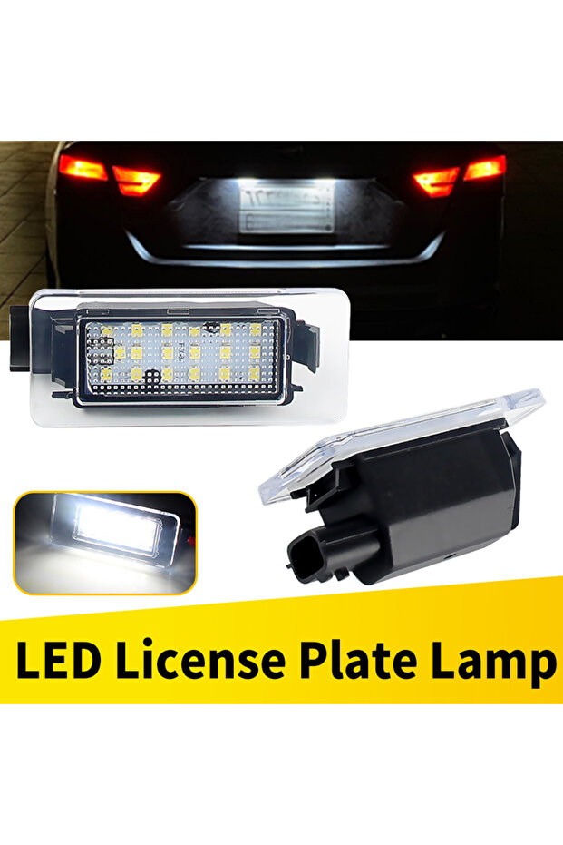 2pcs LED Light 2Pcs LED License Plate Lights For Nissan Qashqai MK3 J12 Serena MK5 C27 2016-up For D