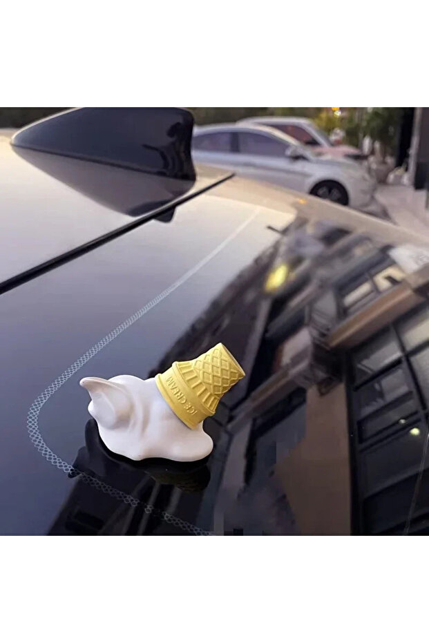 ice cream Ice Cream Cone Car Decor - Adorable ABS Ornament with Iconic Golden Arches Logo, Add a Fun