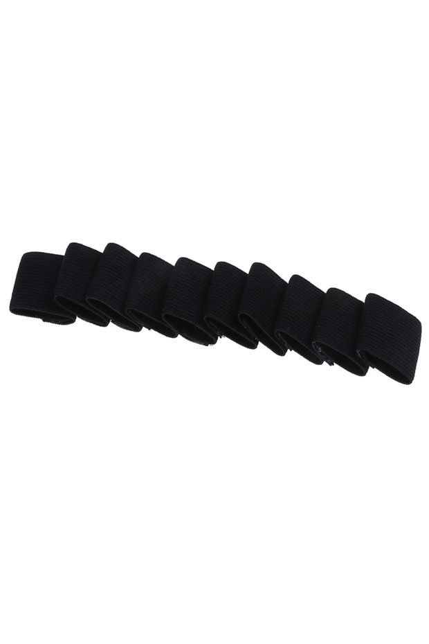 Black 10PCS Finger Sleeve Sports Basketball Support Wrap Elastic Protector Brace Guard