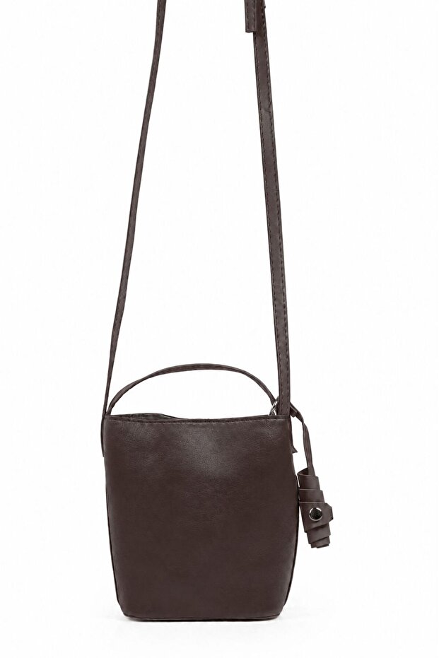 Wendie Minimal Crossbody Bag Dark Brown