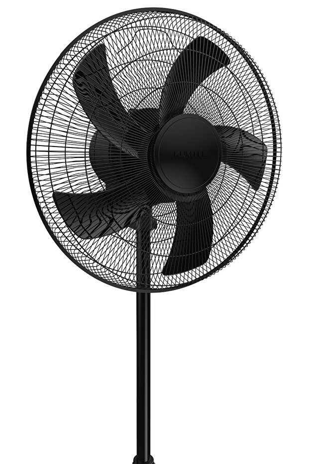 KTF-355 Siyah 16 inç Ayaklı Vantilatör 50 W, 5 Pervaneli, 3 Kademeli, 121 cm Yükseklik - 4