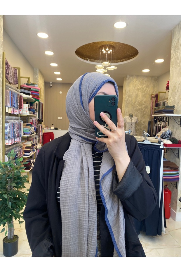شال موسلين مزخرف