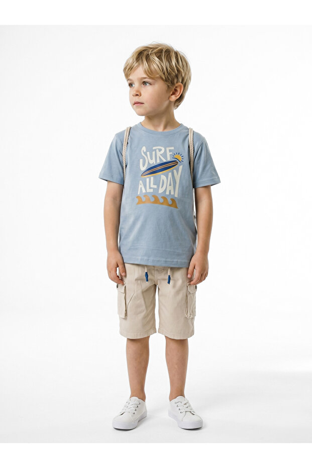 Baggy Boy's Summer 2-Piece Top and Bottom Set 1-7 Years 3166