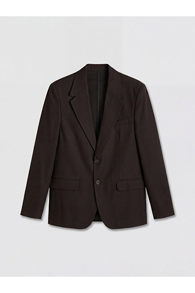 Brown slim fit men's blazer jacket from güli̇s store