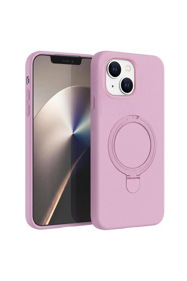 Case Compatible with Apple iPhone 14 Aura Stand Magsafe Pink