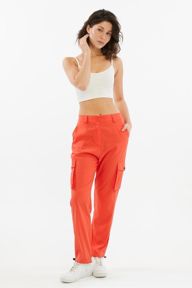 Women's Adjustable Leg Pants with Cargo Pockets