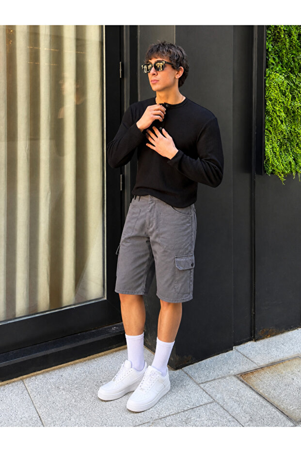 Men's Premium Comfort Trend Smoked Cargo Pocket Shortsolon