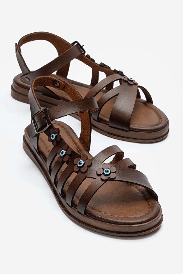 Women's Beaded Floral Sandals Taba