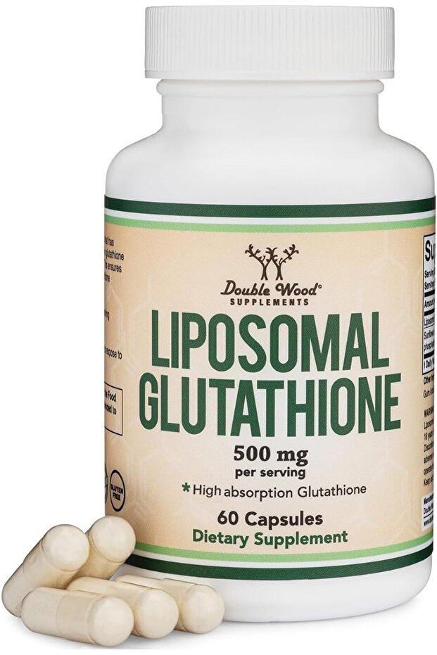 Liposomal Glutathione 500mg per Serving, 60 Capsules (Vegan Safe, Non-GMO)