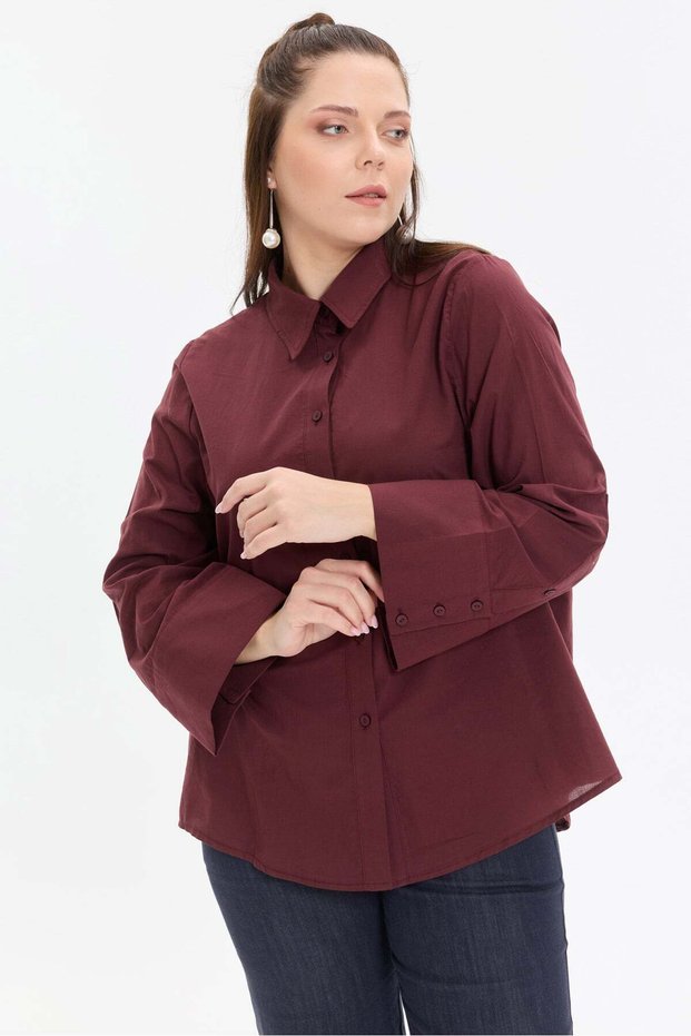 Cotton Voile Kimono Sleeve Women's Shirt