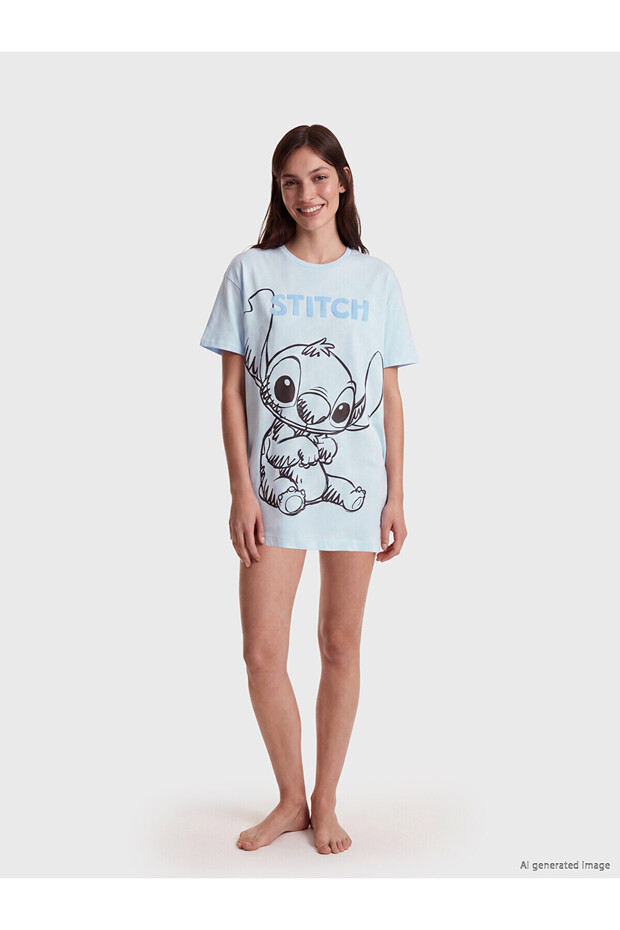 Nevavm Stitch Printed Women's Nightgown with a Difference