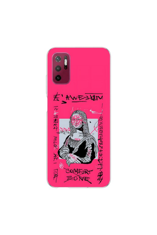 Poco M3 Pro Compatible Graffiti 1 Design Transparent Case