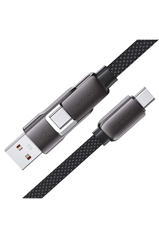 C13-05 USB-A / Type-C to Type-C 60W Fast Charging Cable (0.2m)