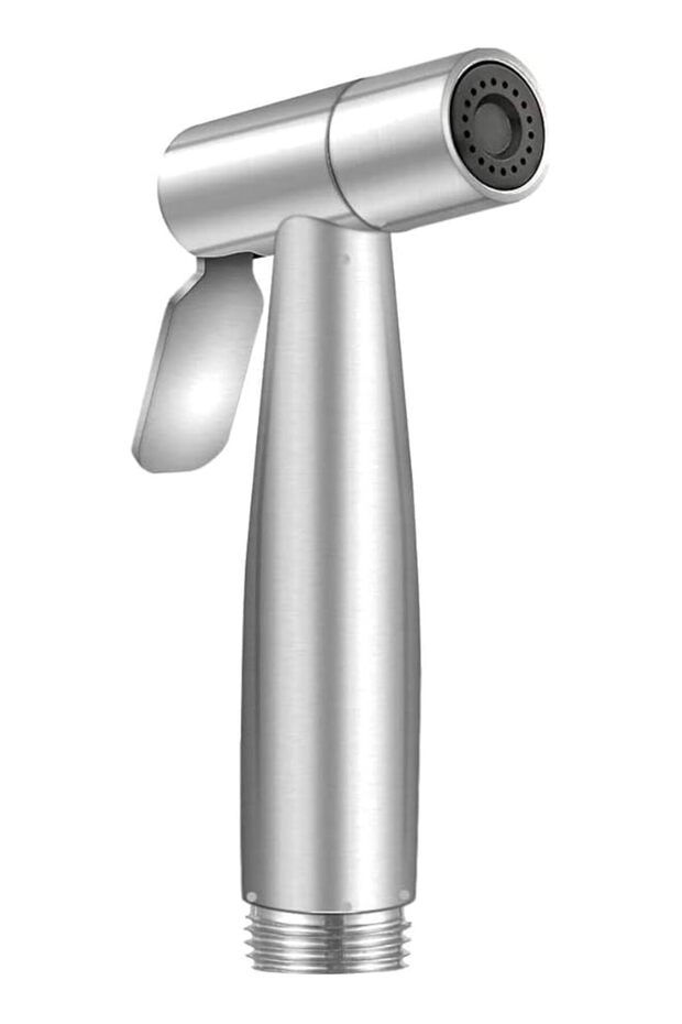 Handheld Bidet Sprayer Shattaf Cloth Diaper Toilet Sprayer Stainless Steel Brushed Bathroom Shower