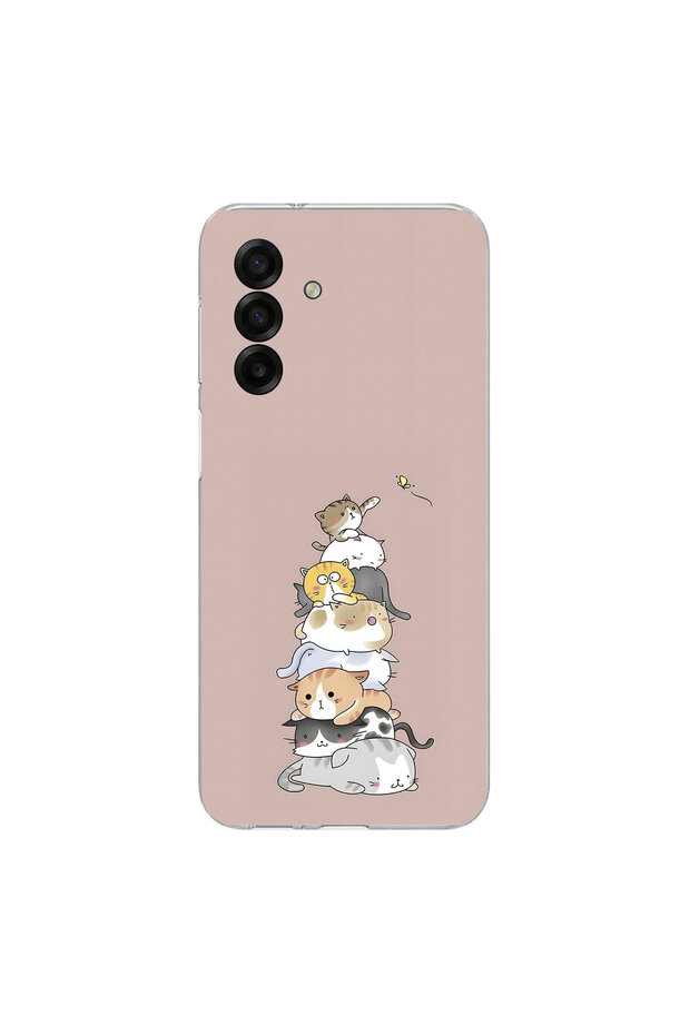 Samsung Galaxy A17 Compatible Kedişler 1 Design Transparent Case