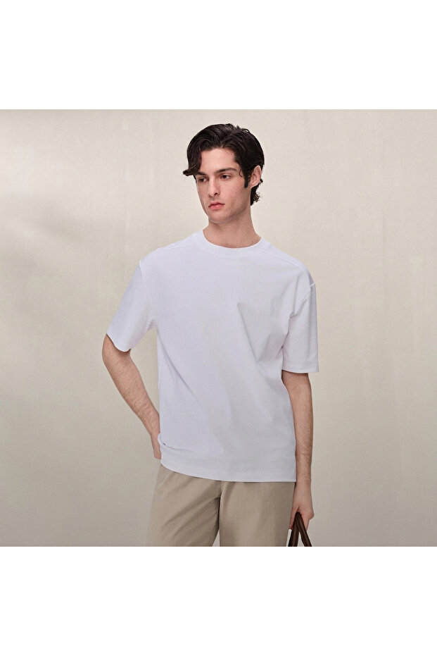 Men Regular Cotton Modal Stretch Tee