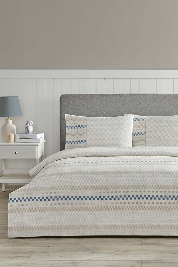 Women Stripe Double Pique Set