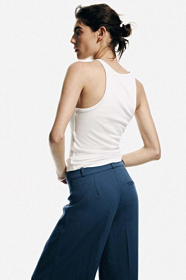 Wide tailored trousers - 4