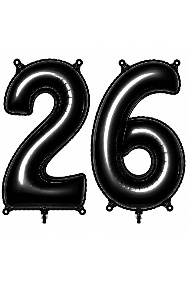 26 بالون فويلو أسود اللون (76 سم)